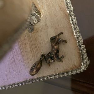 Authentic pandora charm w REAL GOLD unicorn horn